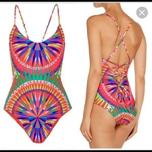 Mara Hoffman Supernova red one piece